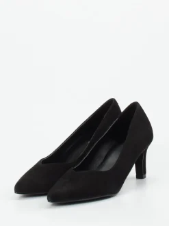 Maripé – Pumps aus Veloursleder schwarz