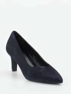 Maripé – Pumps aus Veloursleder dunkelblau