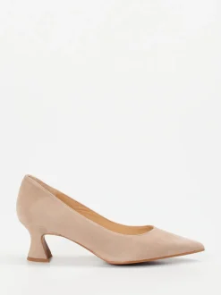Maripé – Pumps aus Veloursleder in Beige