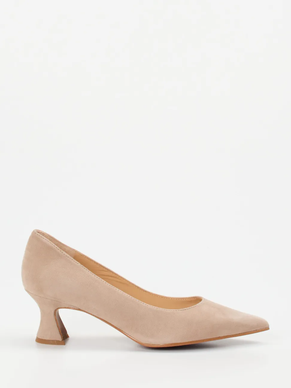 Maripé – Pumps aus Veloursleder in Beige