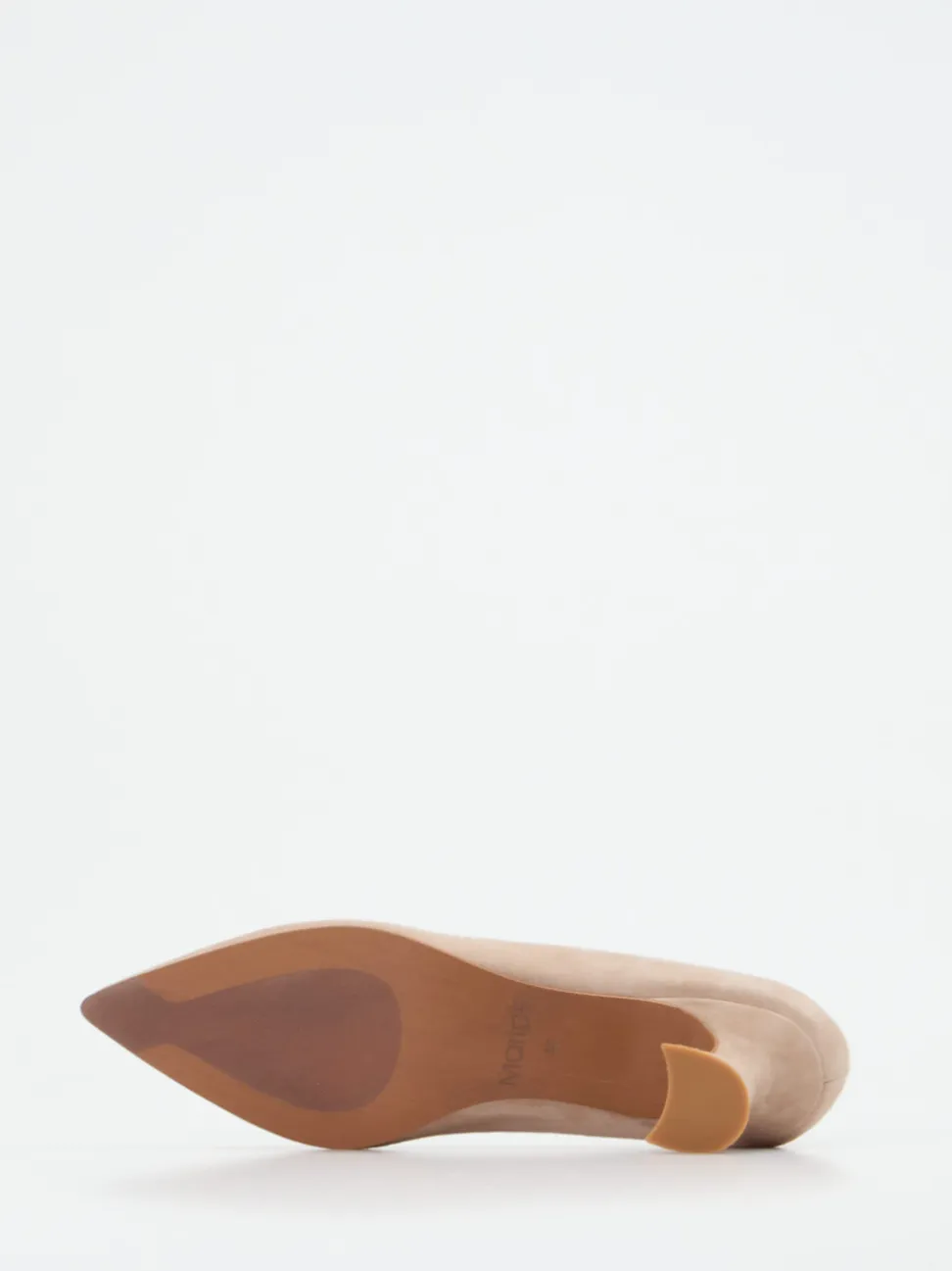 Maripé – Pumps aus Veloursleder in Beige