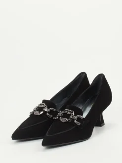 Maripé – Pumps aus Veloursleder schwarz