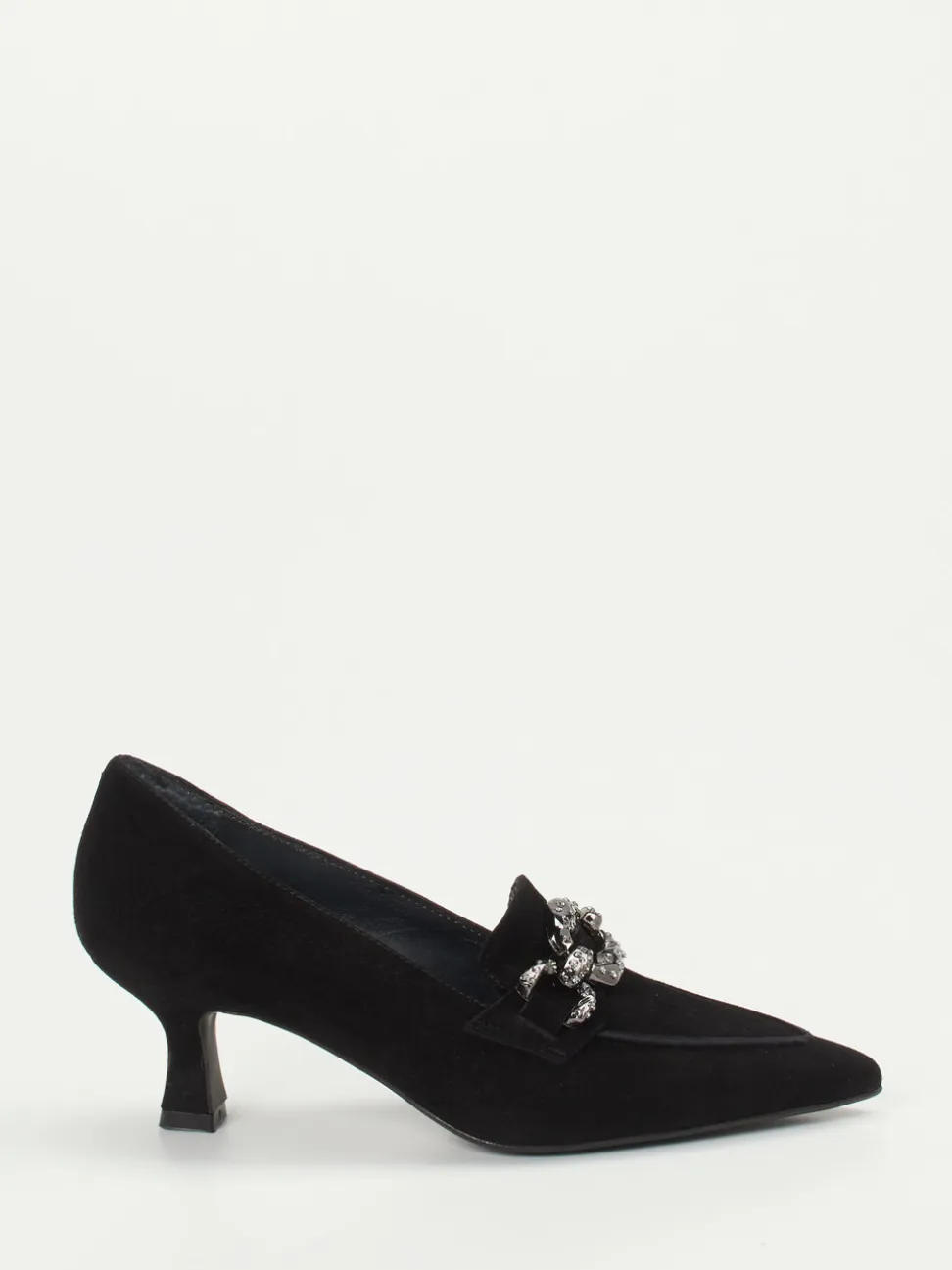 Maripé – Pumps aus Veloursleder schwarz