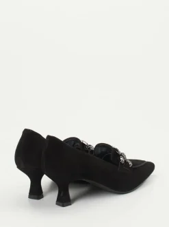 Maripé – Pumps aus Veloursleder schwarz