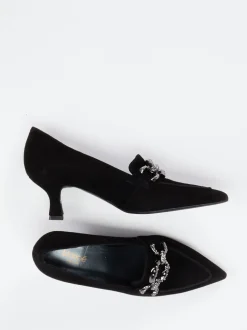 Maripé – Pumps aus Veloursleder schwarz