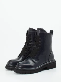 Maripé – Schnürboots aus Kalbleder in Dunkelblau