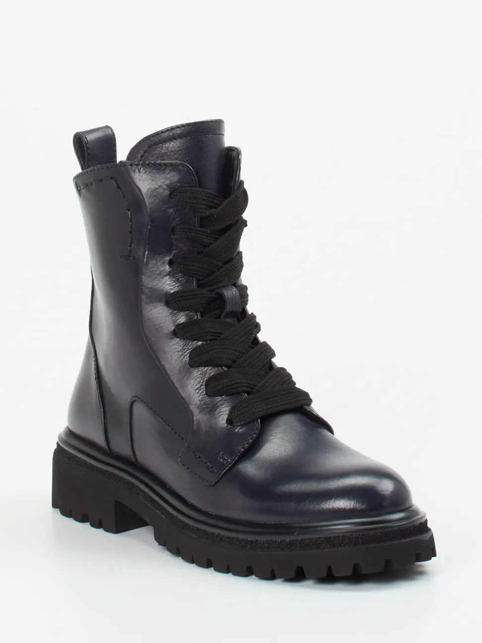 Maripé – Schnürboots aus Kalbleder in Dunkelblau