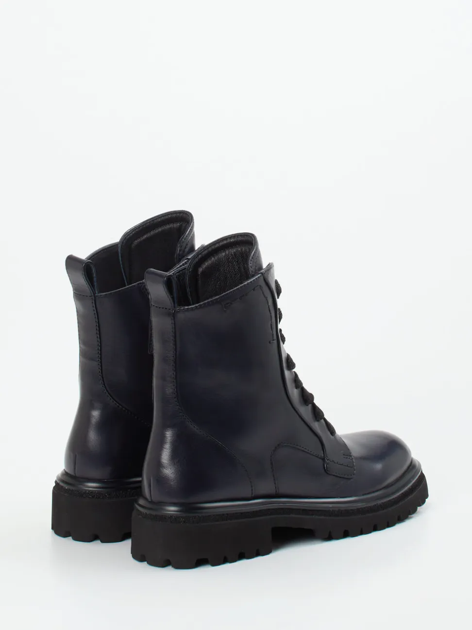 Maripé – Schnürboots aus Kalbleder in Dunkelblau