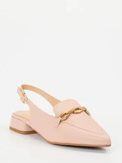 Maripé – Slingback-Loafer aus Lammleder in Rosé