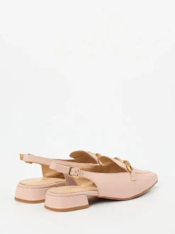 Maripé – Slingback-Loafer aus Lammleder in Rosé