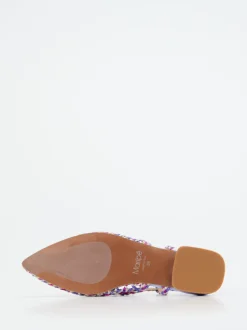 Maripé – Slingbacks aus Metallicleder mehrfarbig