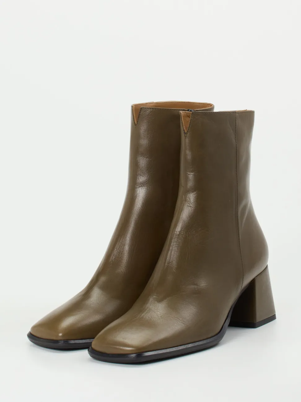 Maripé – Stiefelette aus Kalbleder olivbraun