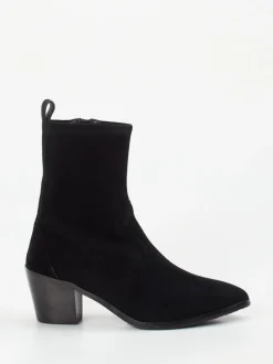 Maripé – Stiefelette aus Veloursleder Schwarz