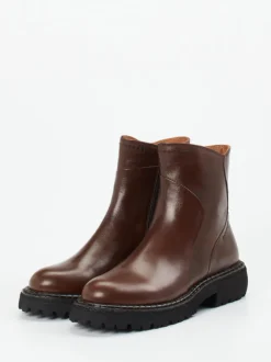 Maripé – Stiefeletten aus Kalbleder Dunkelbraun
