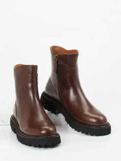 Maripé – Stiefeletten aus Kalbleder Dunkelbraun