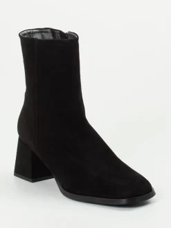 Maripé – Stiefeletten aus Veloursleder Schwarz