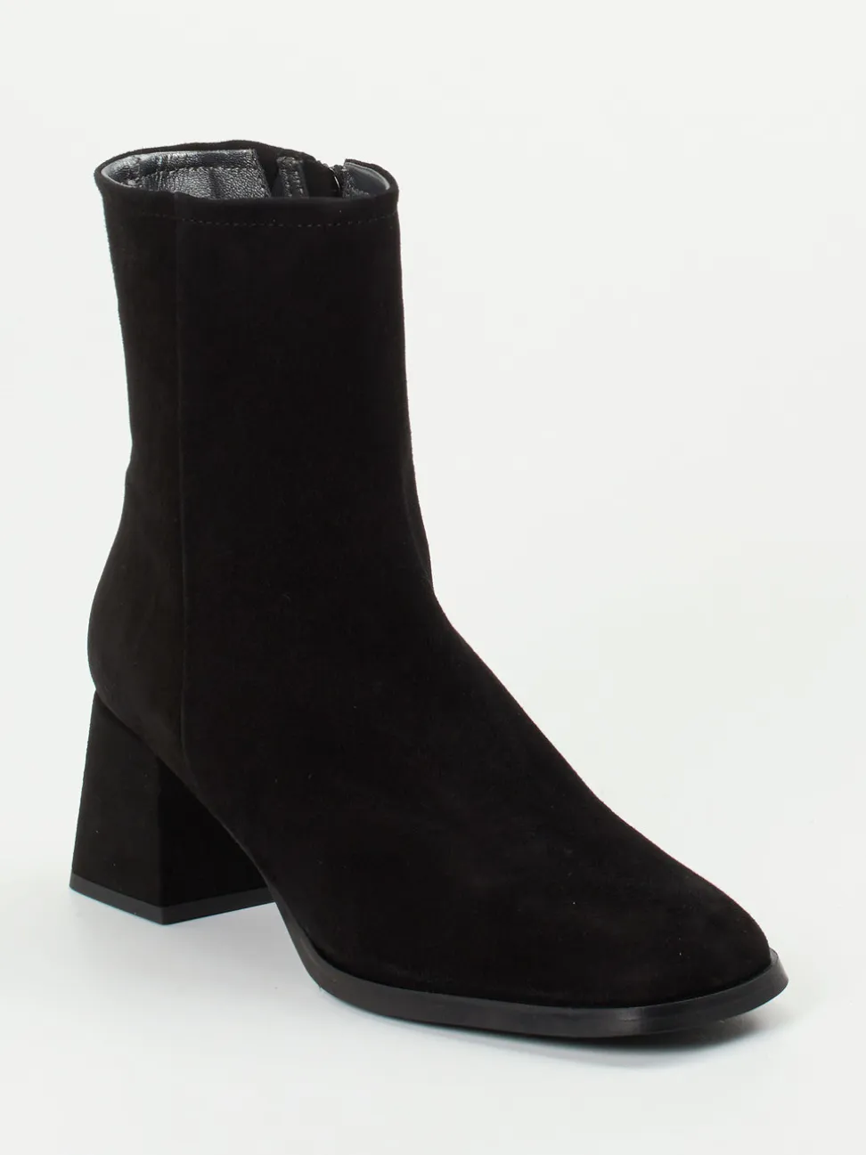 Maripé – Stiefeletten aus Veloursleder Schwarz