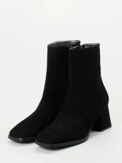 Maripé – Stiefeletten aus Veloursleder Schwarz