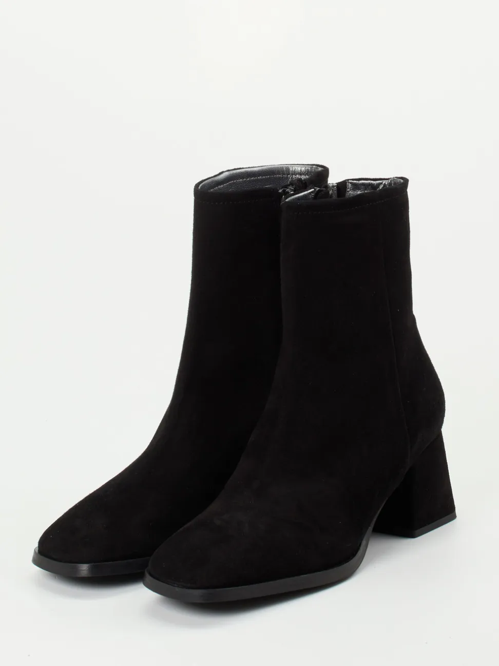 Maripé – Stiefeletten aus Veloursleder Schwarz
