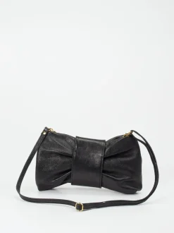 Marlon Firenze – Clutch aus Metallicleder Schwarz