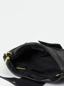 Marlon Firenze – Clutch aus Metallicleder Schwarz