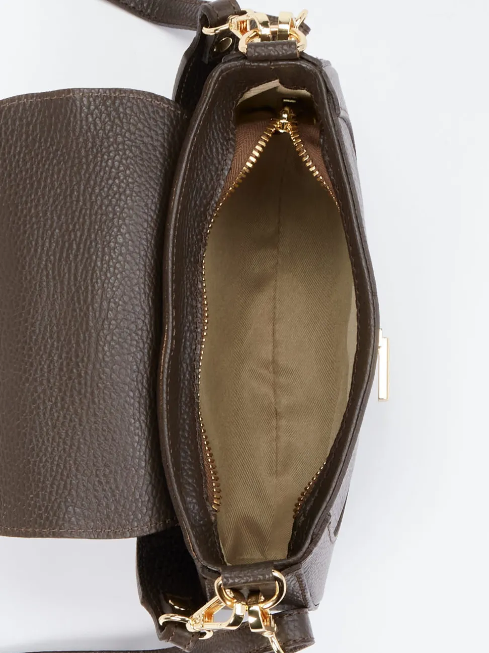 Marlon Firenze – Crossbody Bag aus Kalbleder braun