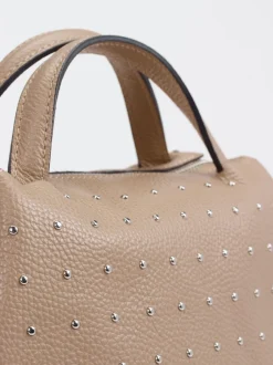Marlon Firenze – Handtasche aus Kalbleder beigebraun