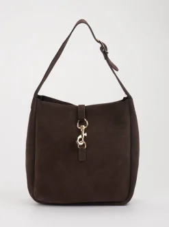 Marlon Firenze – Hobo Bag aus Kalbleder Dunkelbraun