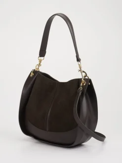 Marlon Firenze – Hobo Bag aus Kalbleder Dunkelbraun