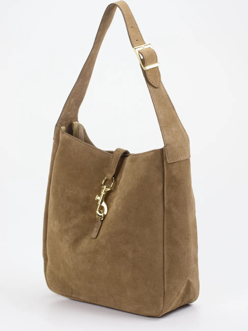 Marlon Firenze – Hobo Bag aus Kalbleder in Taupe