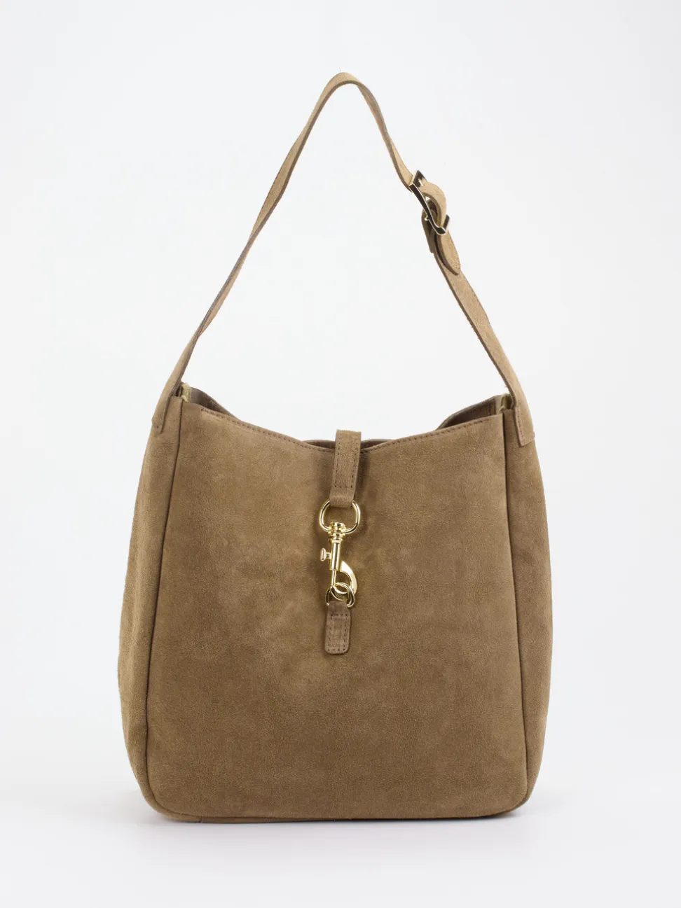 Marlon Firenze – Hobo Bag aus Kalbleder in Taupe