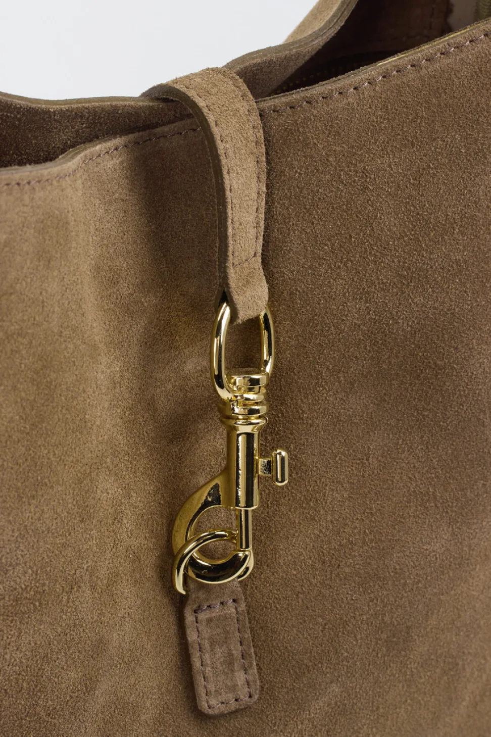 Marlon Firenze – Hobo Bag aus Kalbleder in Taupe