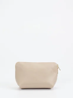 Marlon Firenze – Kosmetiktasche aus Kalbleder Beige