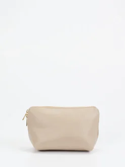Marlon Firenze – Kosmetiktasche aus Kalbleder Beige