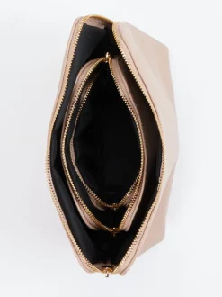 Marlon Firenze – Kosmetiktasche aus Kalbleder beigebraun