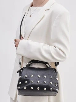 Marlon Firenze – Mini Bag aus Leder mit Nietenbesatz