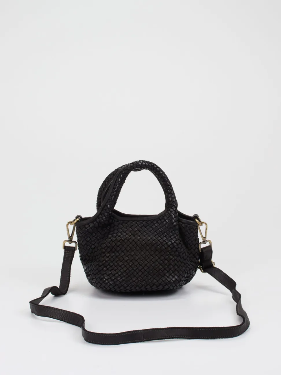 Marlon Firenze – Mini Bag aus Kalbleder in Schwarz