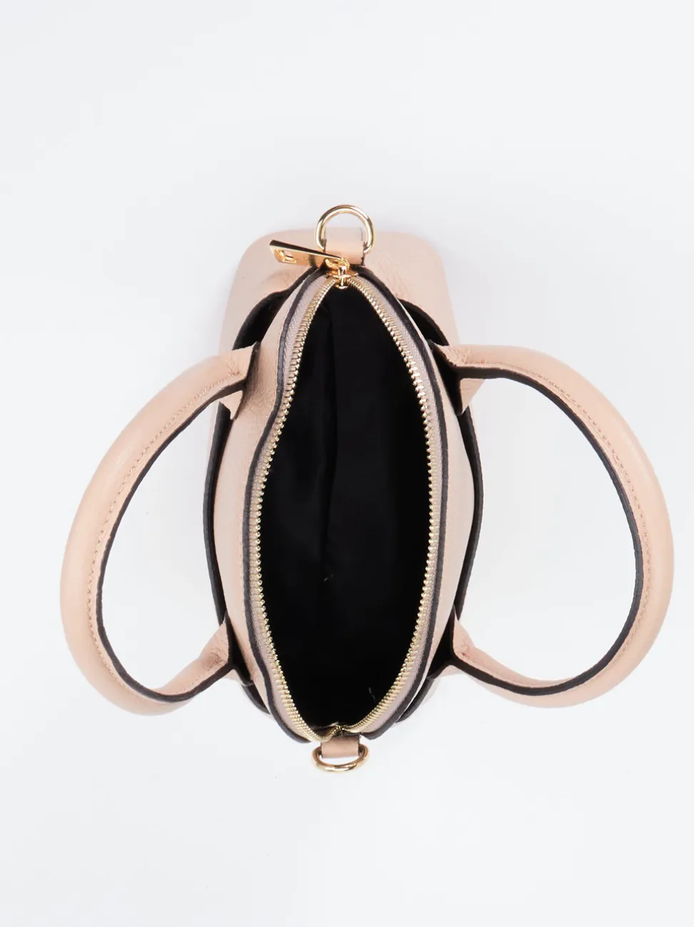 Marlon Firenze – Mini-Bag aus Kalbleder in Rosébeige