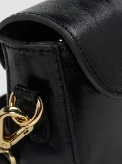 Marlon Firenze – Minitasche aus Metallicleder Schwarz