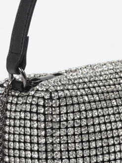 Marlon Firenze – Minitasche aus Metallicleder Silber
