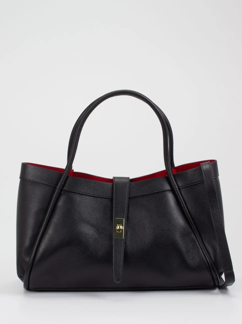 Marlon Firenze – Schultertasche aus Kalbleder Schwarz
