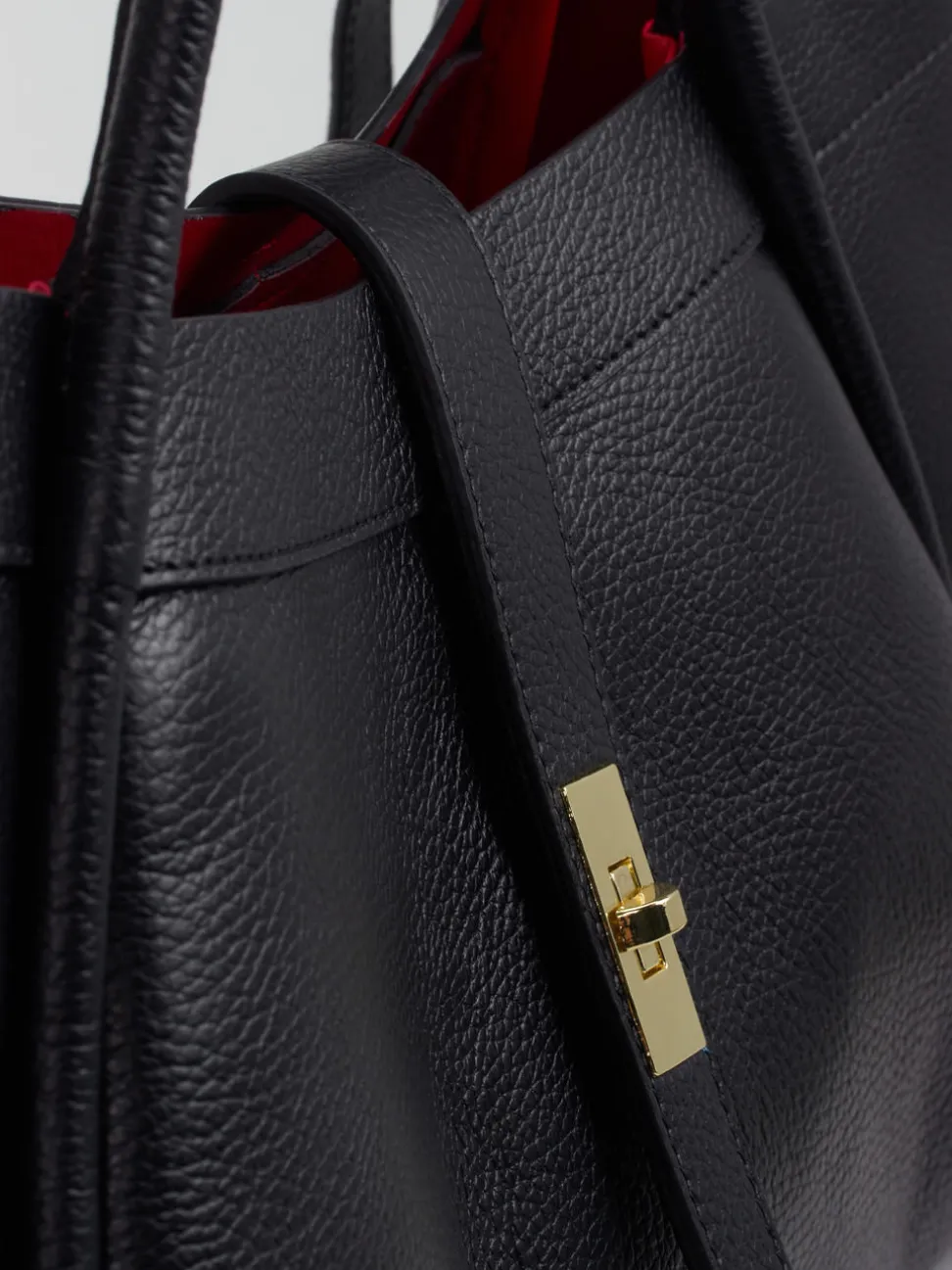 Marlon Firenze – Schultertasche aus Kalbleder Schwarz