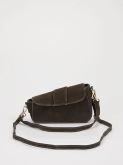 Marlon Firenze – Schultertasche aus Kalbleder Dunkelbraun