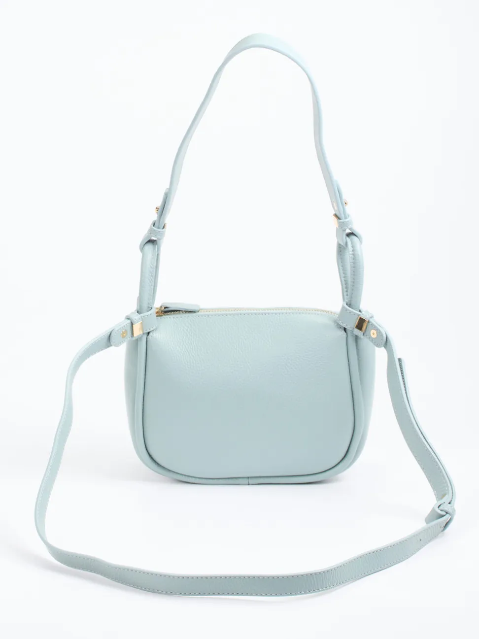 Marlon Firenze – Schultertasche aus Kalbleder Pastellblau