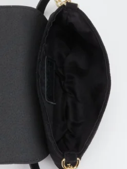 Marlon Firenze – Schultertasche aus Kalbleder Schwarz