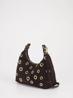 Marlon Firenze – Schultertasche aus Leder Dunkelbraun