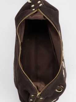 Marlon Firenze – Schultertasche aus Leder Dunkelbraun