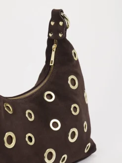 Marlon Firenze – Schultertasche aus Leder Dunkelbraun
