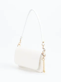 Marlon Firenze – Schultertasche aus Kalbleder Offwhite