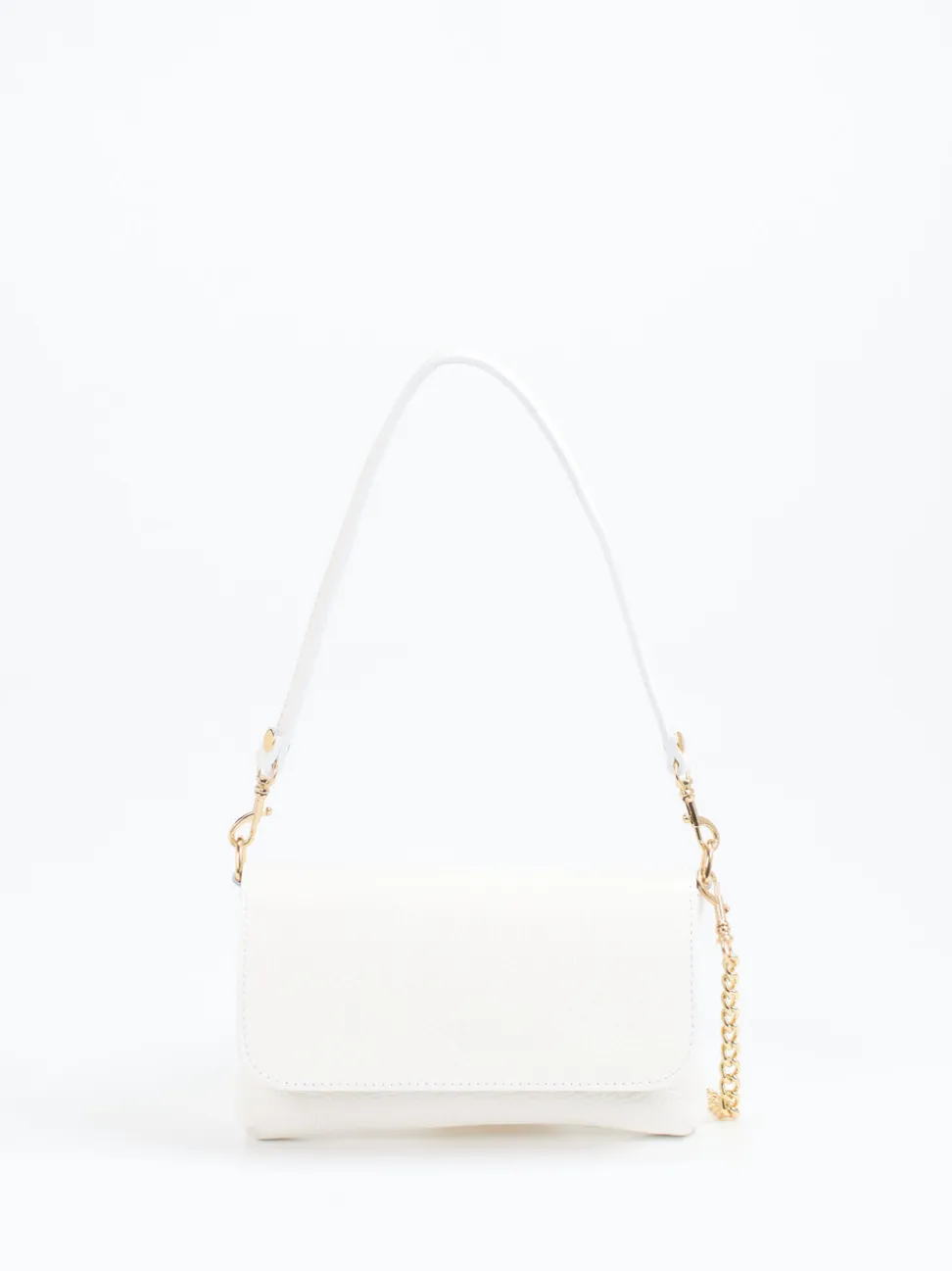 Marlon Firenze – Schultertasche aus Kalbleder Offwhite